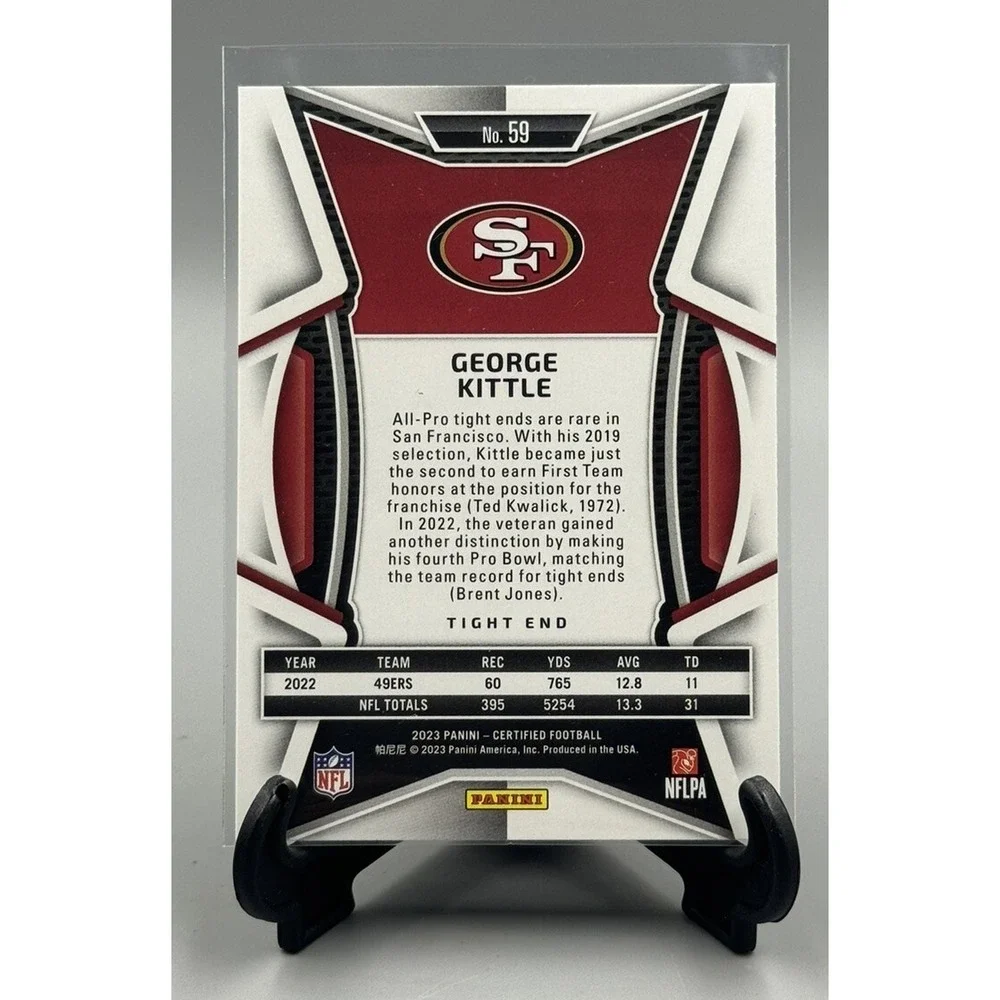 2023 Panini Certified George Kittle # San Francisco‎ 49ers